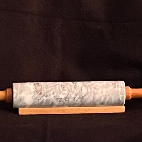 Other - Marble Rolling Pin w/Wooden Handles and Stand